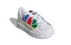 Adidas Originals Superstar Pure EI TD Slip Resistant Cushioning Low top Skateboard Shoes White Red Green FW4017