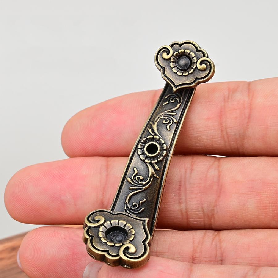 Mini zarif alaşım Çin tarzı Ruyi tütsü brülörü, sandal ağacı ve agar ağacı tütsü tutucu tutucu tutucu