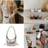 Childrens Canvas Mini Crossbody Bag With Letter Printing Design For Kids School Daily Use