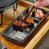 Japonský kulatý lávový kámen alkoholový gril vysokoteplotní kamenná deska BBQ gril komerční pro jednu osobu steaková deska bivak
