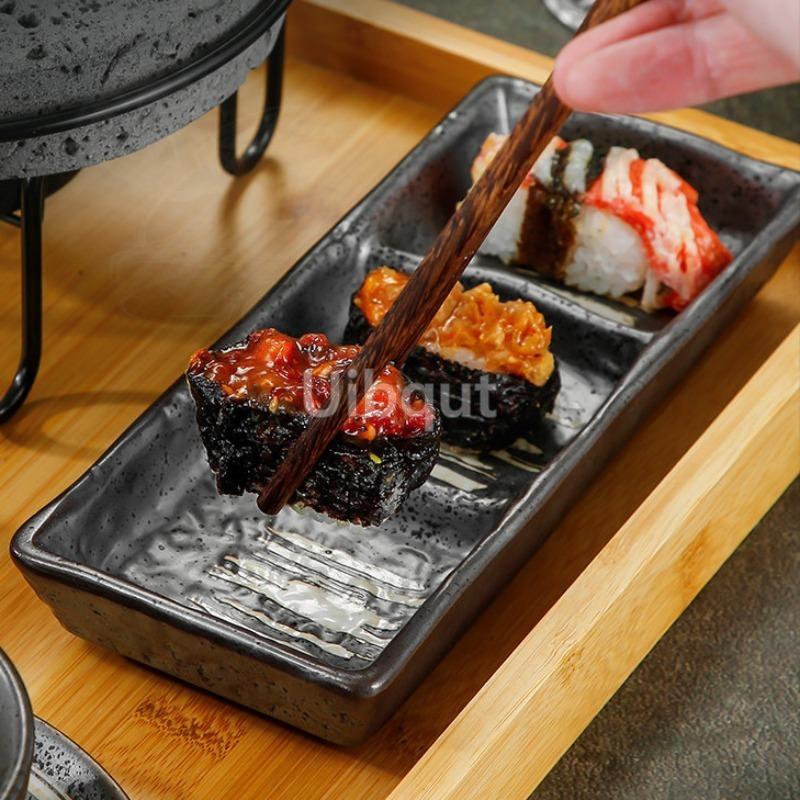 Japonský kulatý lávový kámen alkoholový gril vysokoteplotní kamenná deska BBQ gril komerční pro jednu osobu steaková deska bivak