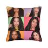 New Kpop Style Girls Katseyes Pillow Cover Graphic Cushion Cover Funny Pillow Case For Chair Sofa Home Decor