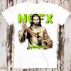 NOFX Musik Jesus Nie Einem Hippie Vertrauen Bestseller T-Shirt Musik Retro Oberteil Tee Geschenk Cool Unisex 8589