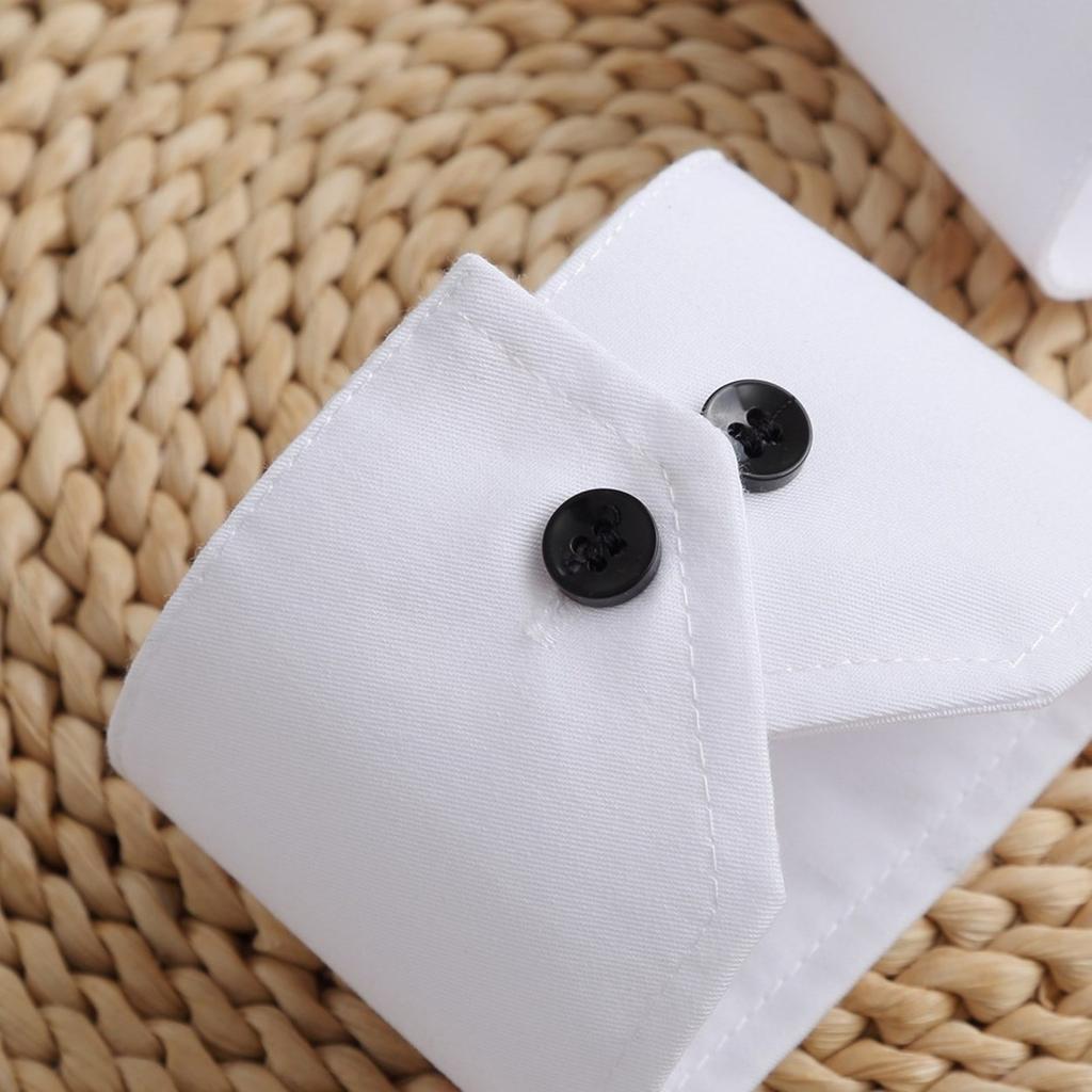 Women Wrist Cuffs Detachable Simple Cuffs Winter Autumn Shirts Sweater Sweatshirt Elegant Black Buttons