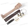 DIY Ukulele Neck Kit UK Ukulele Handle + Strings + Tuning Pegs + Bridge