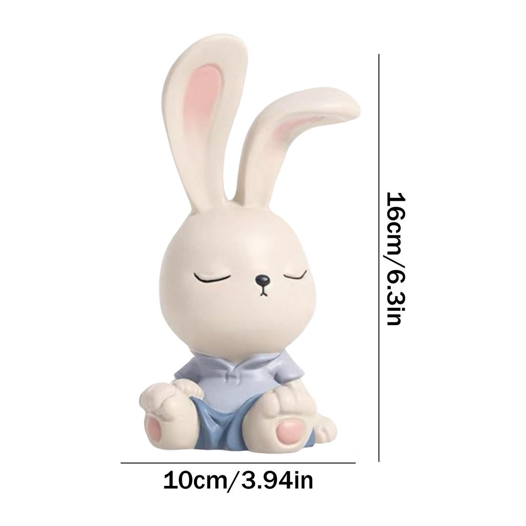 Cute Phone Desktop Stand Funny Resin Rabbit Phone And Tablet Stand Female Birthday Gifts Valentine's Day Tabletop Ornament