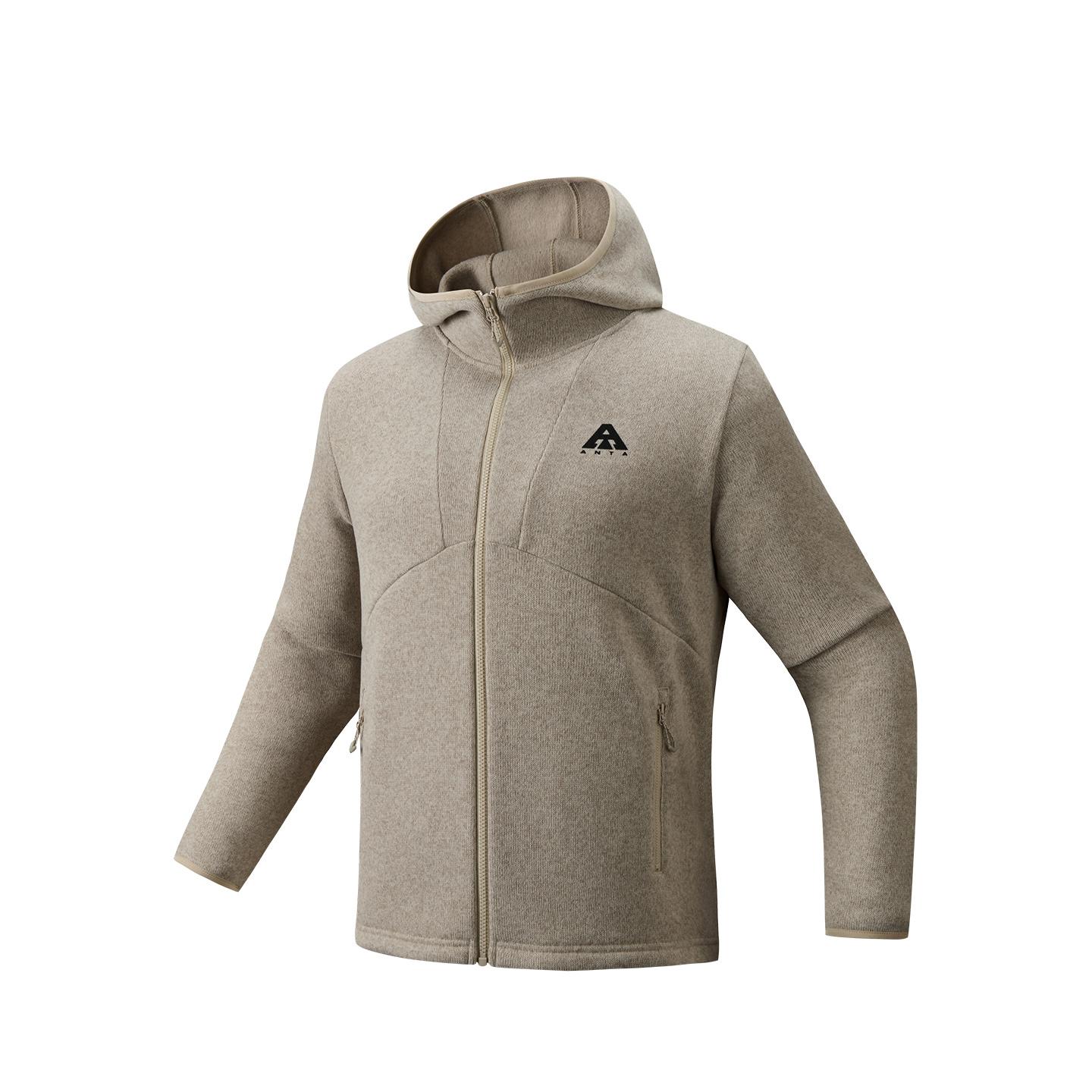 

Anta Outdoors Knitted Sports Jacket Winter 2025 Men Jacket Gray Flower-Gray 952546712-3 L