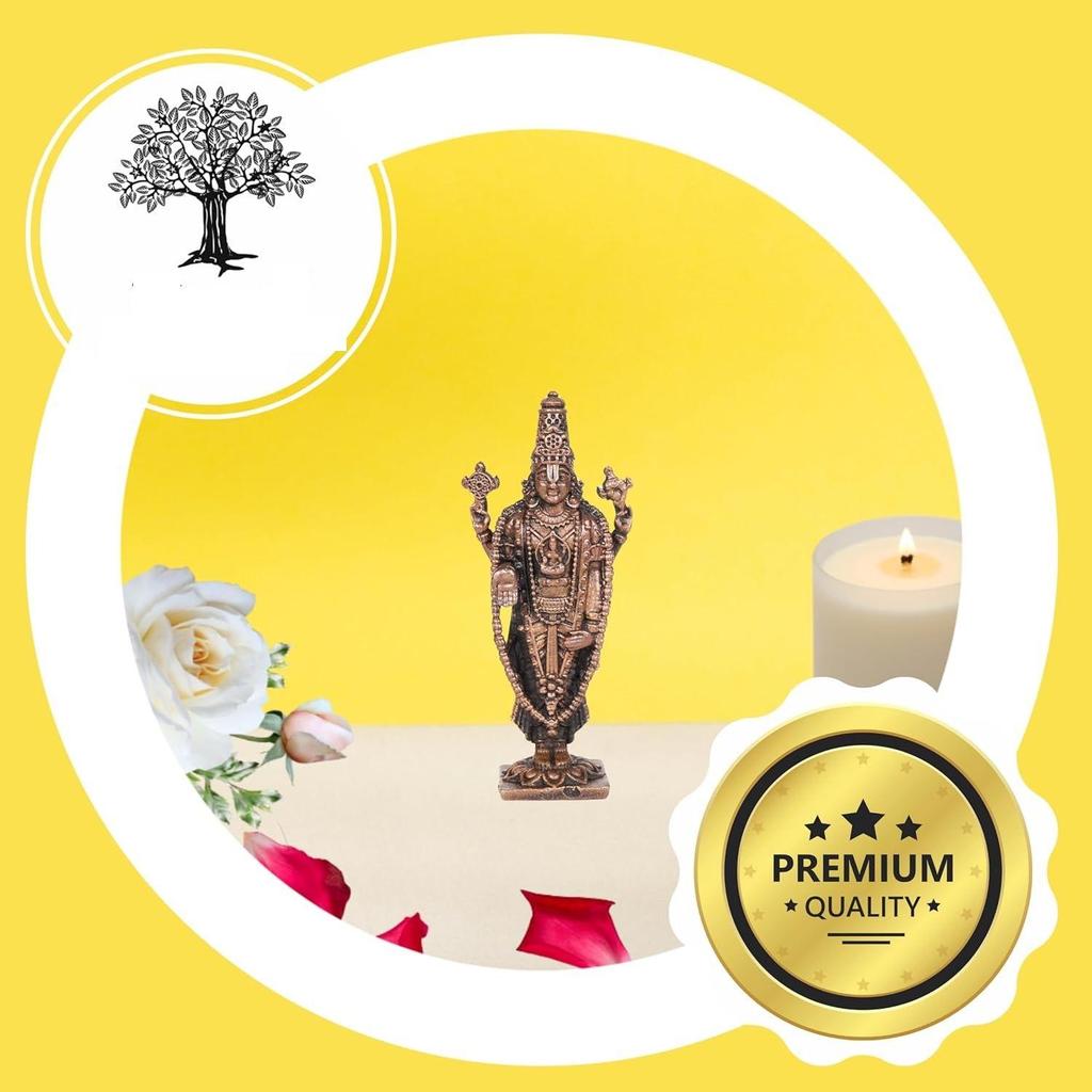 Handmade Copper Balaji Idol | 2.25 Inches | Patina Antique Finish