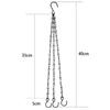 40cm Imitation Rattan Hanging Basket Flower Pot Chain With 3 Hooks Basin Hydroponic Plants Plant Grow Basin Home Garden Decor