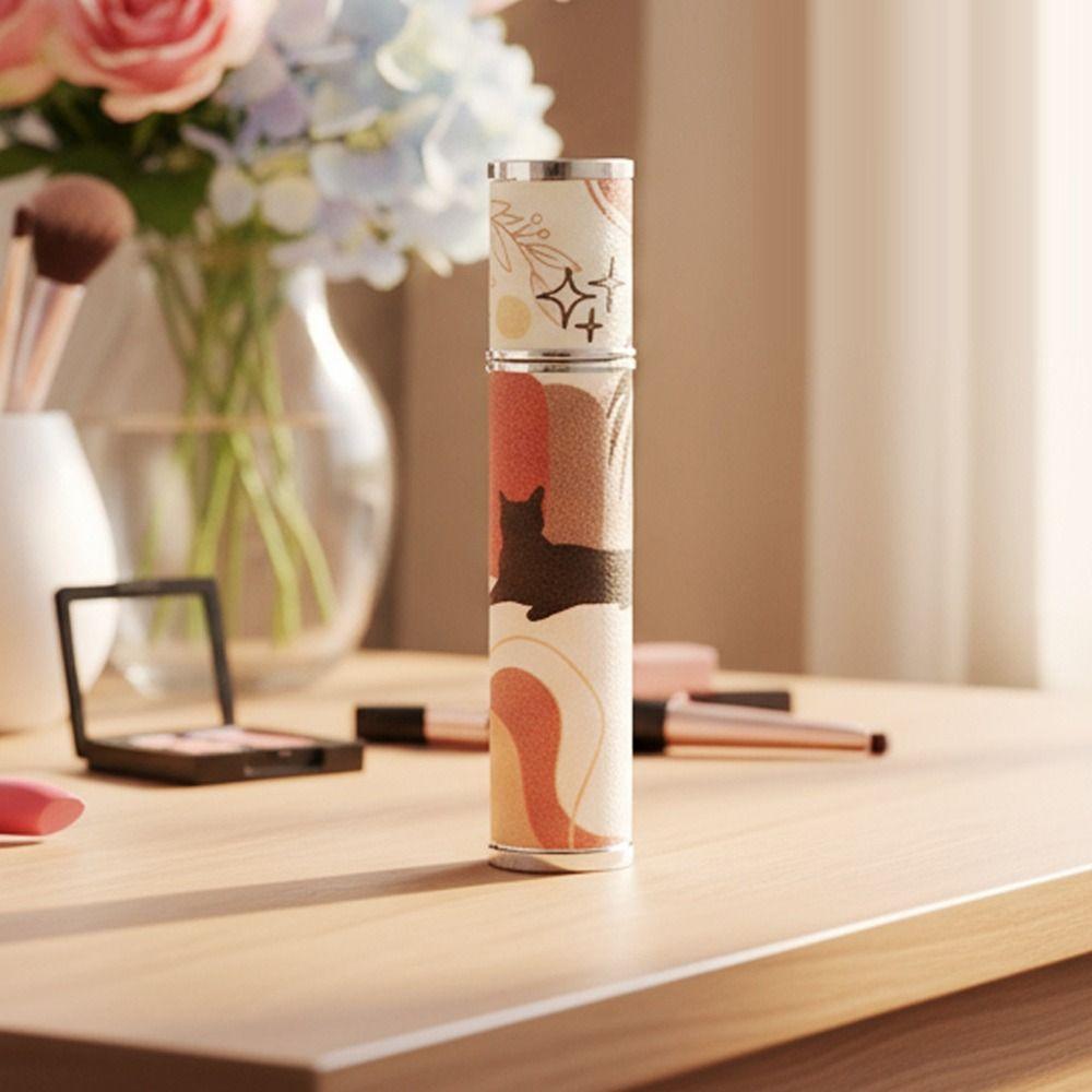 10ml Perfume Bottle PU Leather Perfume Atomizer Bottle Portable Cosmetic Container  for Woman