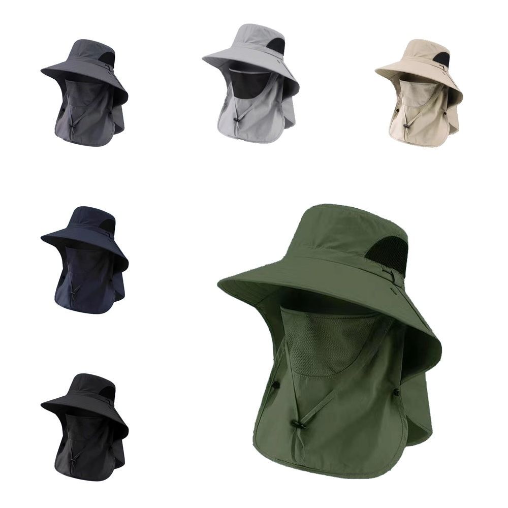 Neckline Mask Man Sun Hat Mesh Summer Cover Face Cap Portable Outdoor Fishing Cap  Summer