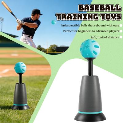 Baseball Batting Training Equipment for Indoor and Outdoor Practice Durable Construction Adjustable Height Design Suitable for All Ages