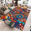 Retro Boho Persia Style Carpet Living Room Bedroom Balcony Sofa Table Chair Door Rug Non-slip Machine Washable Home Mat Decor