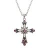 Bohemian Crystal Diamond Colorful Cross Pendant For Girls' Collarbone Necklace Accessories
