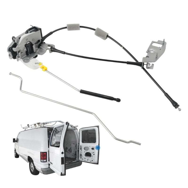 Rear Right Cargo Door Latches Assembly with Cable Rod for Vehicle 6C2Z15431A02AA C2Z15431A02AA Lock Latches Actuator