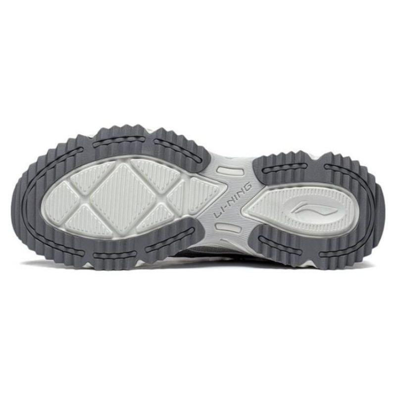 Li-Ning Shiguang Mens Low Top Running Shoes Antarctic Gray Retro Reflective Breathable Anti Slip ARXT007-4