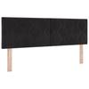 Boxspring Bed with Headboard Black 160 X 200 Cm Velvet