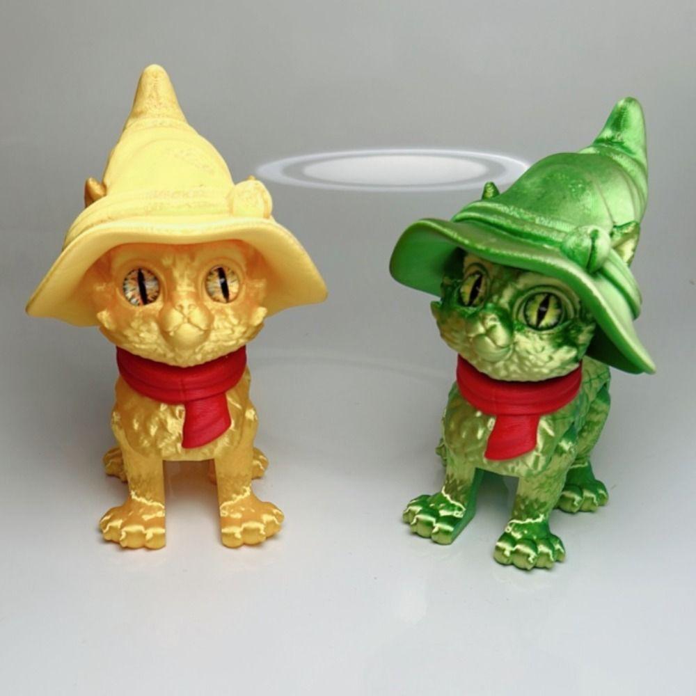

Realistic Design 3D Printed Cat Model Plastic Material Cute Cat Figure Living Room style N
