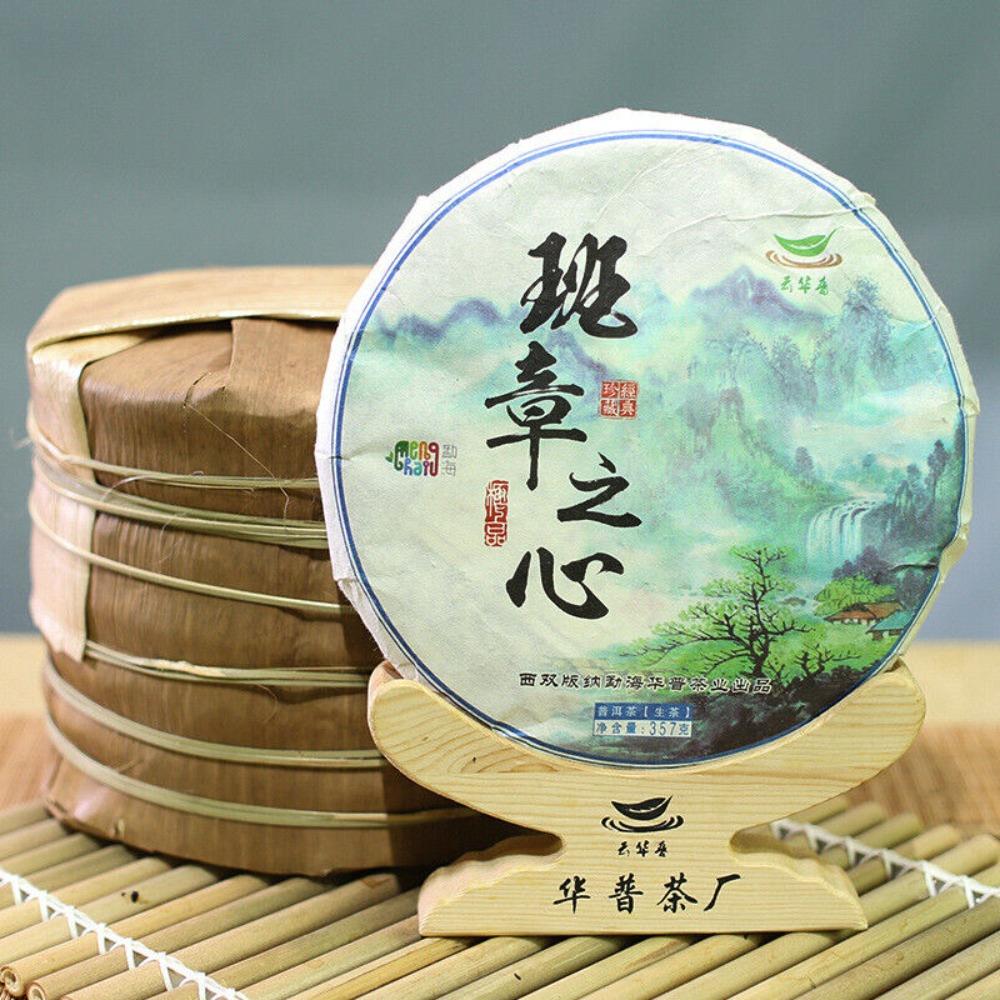 Yunnan Lao Ban Zhang Old Tree Raw Pu-erh Cake 357g, Rich Aroma Sweetness
