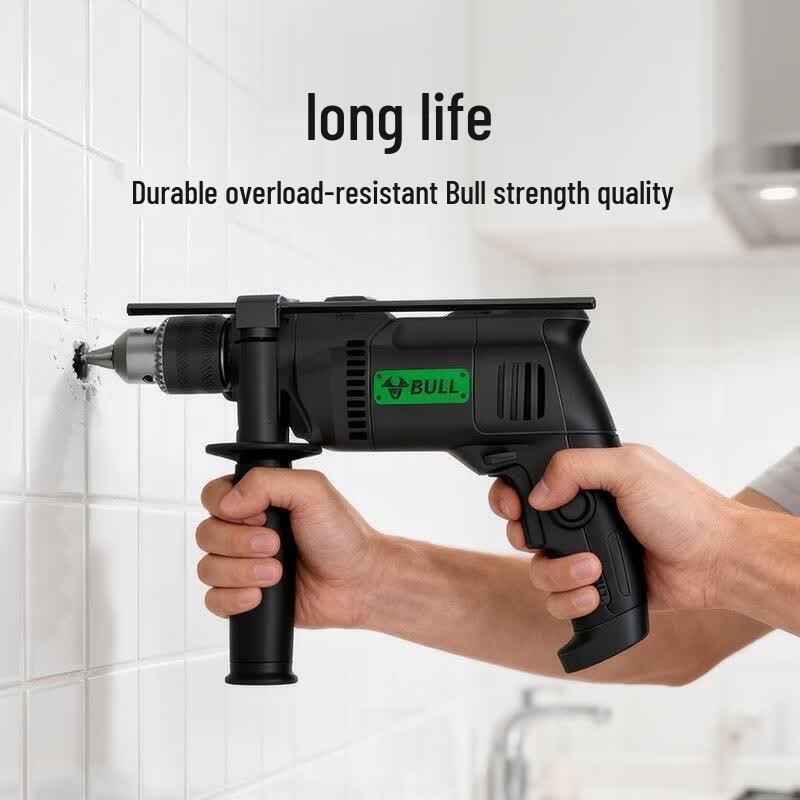 BULL 650W Multi-function Impact Drill & Electric Screwdriver CN plug (adapter included)