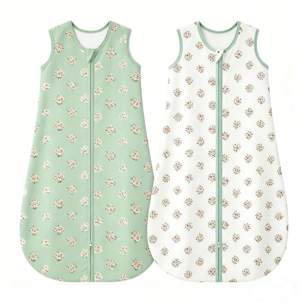 A-Class Pure Cotton Baby Sleep Bag - Lightweight Summer Vest Pajamas, Anti-Kick Design