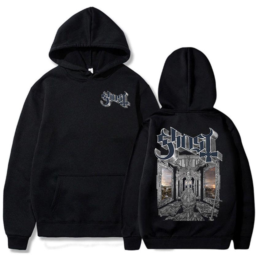 Ghost Satanized Skeletá Album 2025 Hoodies Long Sleeve Hooded Sweatshirts for Men/Women Heavy Mental Grunge Style Pullovers