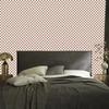 Checkerboard Wallpaper Beige, White and Orange for Living Room and Bedroom 50x1000