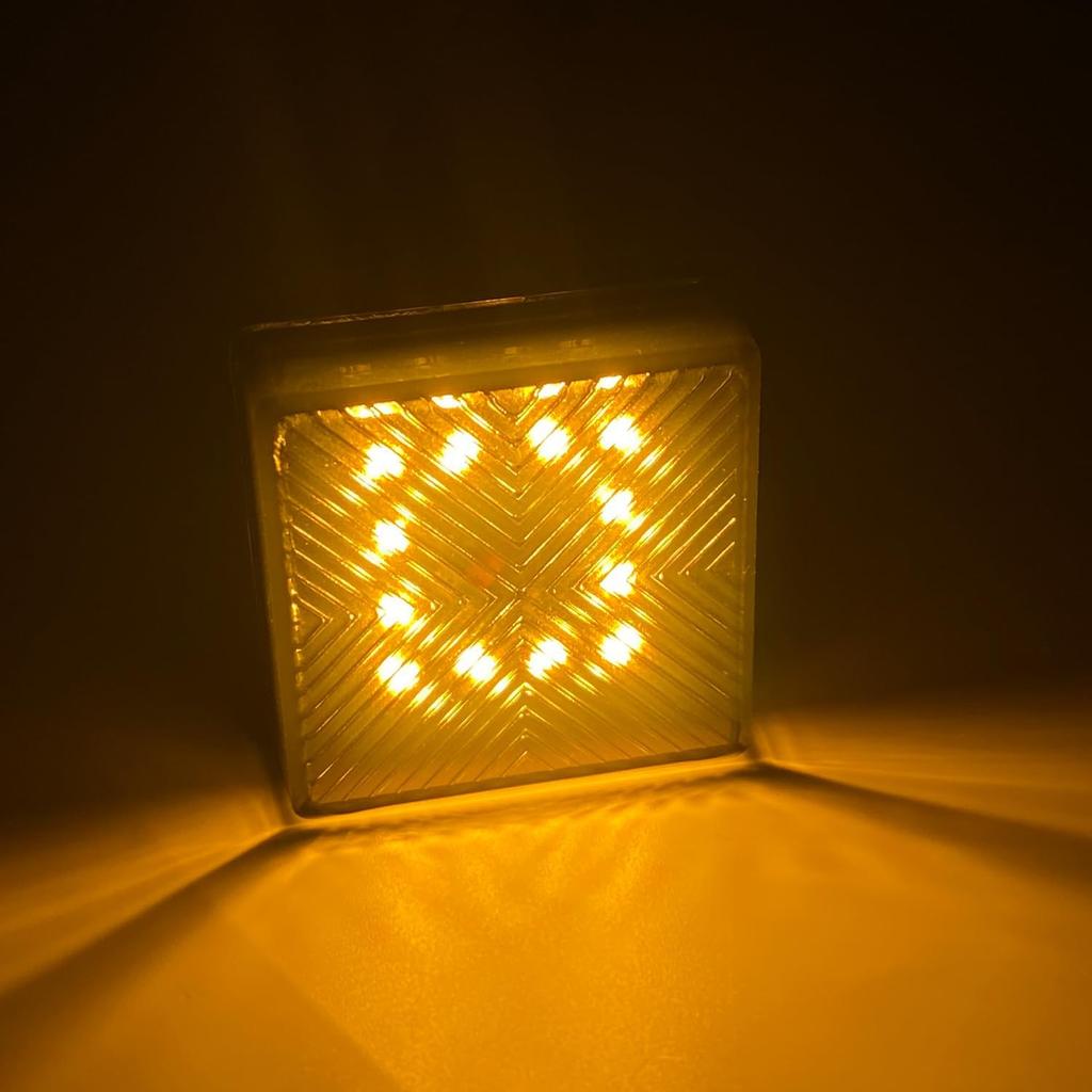 for Toyota Land Cruiser Prado J250 LC250 2024-2025 Front Grille LED Light Amber Light 8pcs Car Accessories (Upper+Lower)