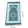Fashionable Polyester Prayer Rug Portable Braided Mats Simply Print Muslim with Compass In Pouch Travel Mat