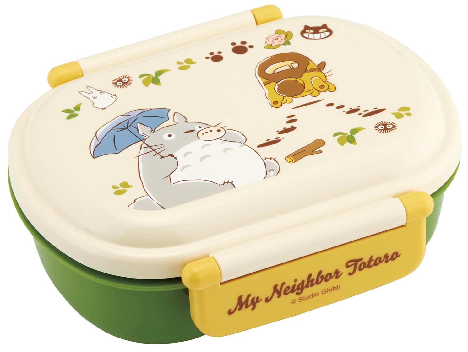 Skater Bento Fluffy Serving Single Made in Dishwasher and Microwave Ghibli Totoro and Catbus for Boys and Girls Kids  Box, Capacity, Tier, 360ml,