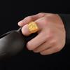 Men'S Embossed Dragon Ring Fashion Temperament Men'S Dragon Ring Lucky Treasure Fortune Brass Ring