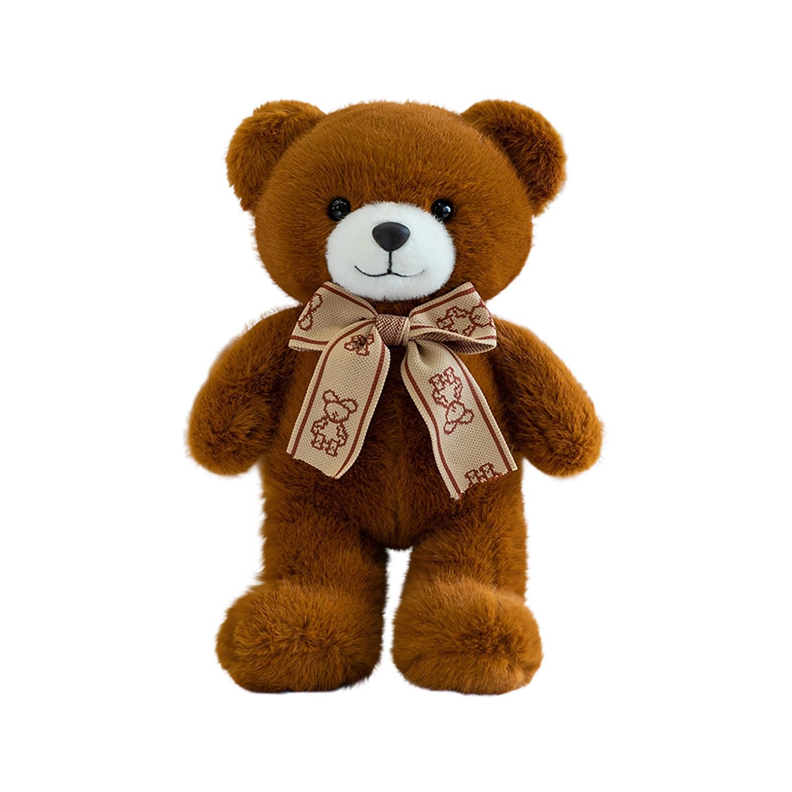 40cm Multi-Functional Ribbon Teddy-Bear -Toy For Children s Sleeping Pillow Bear коричневый