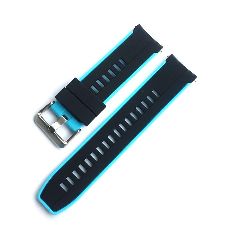 Soft Silicone Watchband 20mm 22mm Youth Color for Samsung Watch Rubber Quick Release Huawei GT2 Seiko Bracelet Band Strap