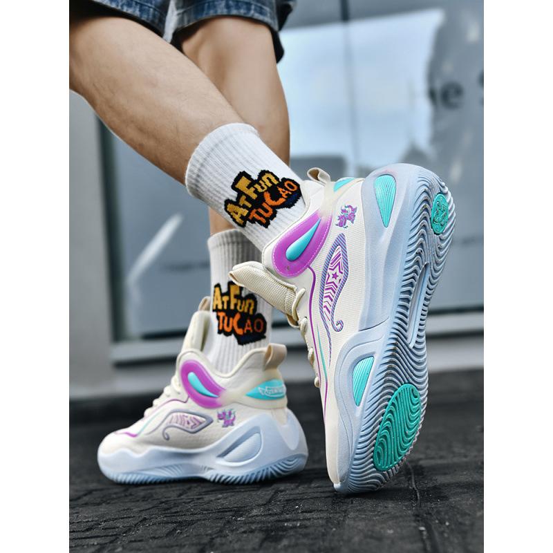Mandarin duck basketball shoes 22 years breathable high-top sneakers new student basketball