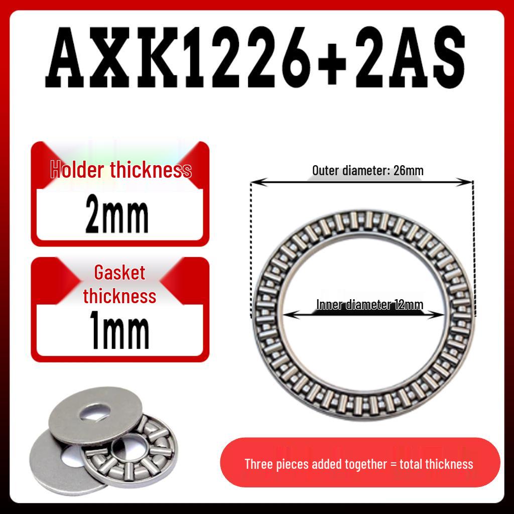 AXK Axial-Nadellager (Identifikation: 5-50 mm, Flach)