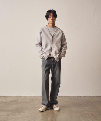 Ezio Comfortable Knit Cardigan_Grey