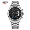 Fashion Brand Waterproof Business Watch, Stainless Steel With Three Eyes And Six Needles Watch Men'S Watch