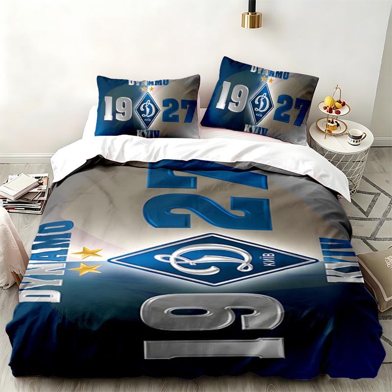 FC Dinamo Minsk 3pc Set Perfect for Bedroom Use Comfortable Bedding Set Includes a Duvet Cover and Two Pillowcases Ideal Birthday or Christmas Gift