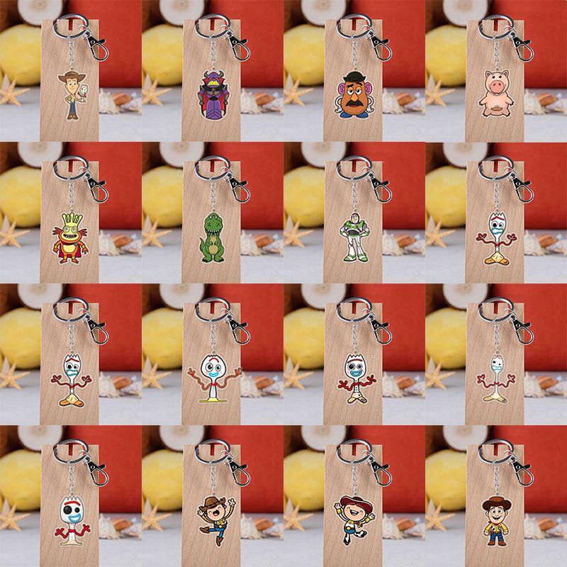 Entzückender Toy Story Acryl-Schlüsselanhänger mit Buzz Lightyear, Woody und Alien Design