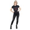 AC/DC Womens/Ladies Black Ice Cotton T-Shirt