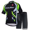 Mens Mountain Bike Cycling Jersey Bib Shorts Set Breathable Quick-Dry Sportswear Outdoor Riding