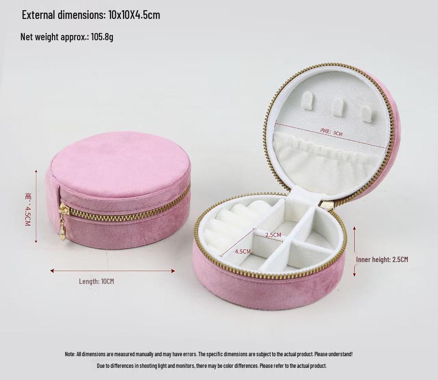 Portable Mini Jewelry Storage Box for Earrings, Necklaces, and Rings