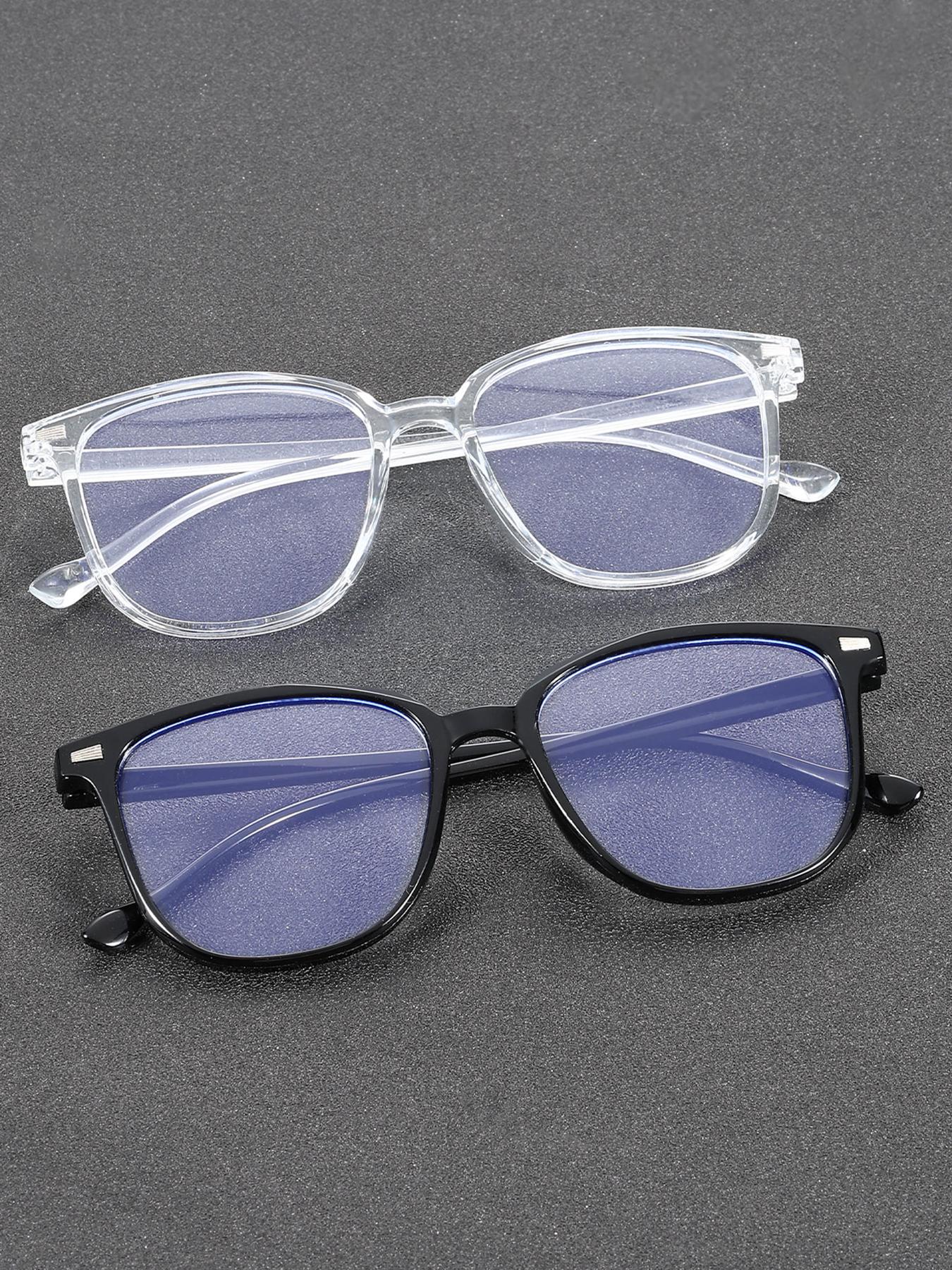 

2-3pcs Unisex Personality Classic Elegant Clear Eyeglasses For Daily Life Office