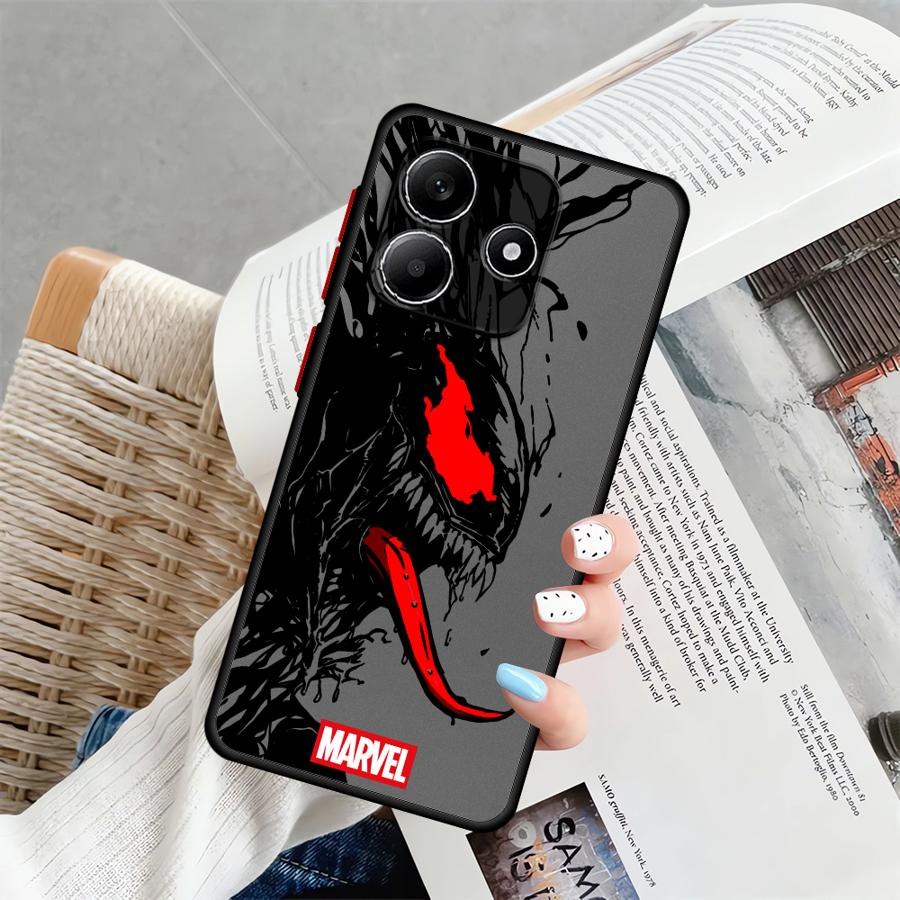 Custodia Marvel Spider-Man Venom per Xiaomi Redmi Note 14 A4 9S 11 10 13 Pro Plus 13C 12 14C Cover per Telefono