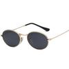 New European and American vintage oval frame sunglasses for women, colorful versatile street style sunglasses, men's glasses S