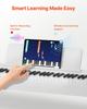 Weighted Digital Piano, 88 Keys Fully Weighted, Electric Piano Keyboard with Furniture Stand, Power Adapter, Triple Pedal, Record Function, 280 Tones,