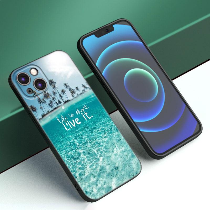Summer Beach Sunset Sea Phone Case For iPhone Samsung Galaxy Redmi Xiaomi Oppo OnePlus Note S A 7 8 9 10 11 12 13 14 20 21 22 23 53 54 Pro Max Ultra