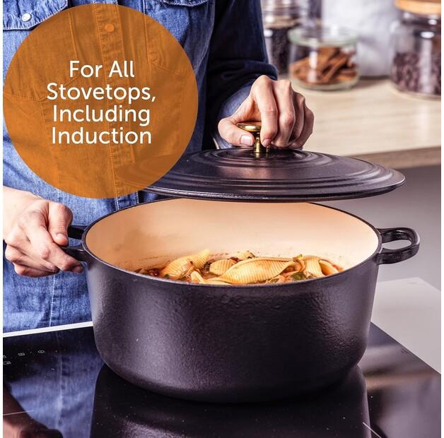 Жаровня BK Bourgogne 28 см питч чёрный (H6079.528)