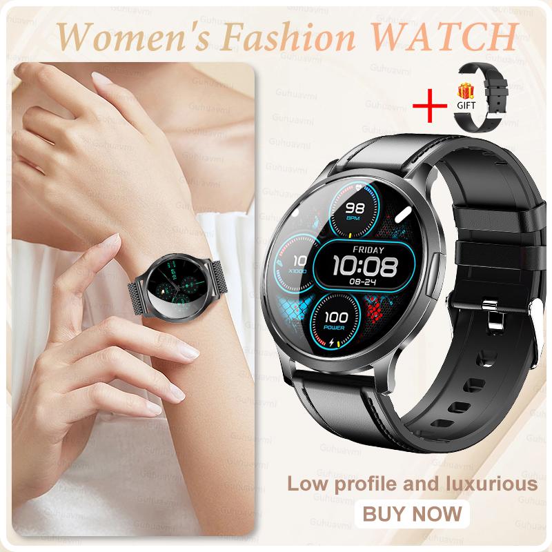 NEW Ultra-thin Body Fashion Smart Watch 1.32"AMOLED HD 3D Screen Women's Health Heart Rate Bluetooth Call Woman Smart Watch
