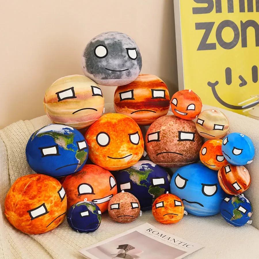 Wholesale Planet Pillow Plush Toy 10 Styles Earth Moon Sun Mars Doll Children'S Cognitive Stuffed Ornaments Polandball